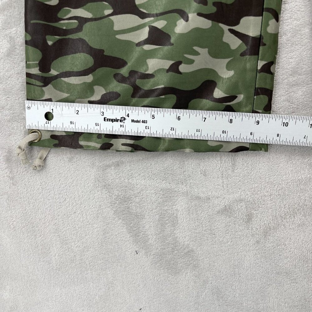 Express Camo Print Satin Cropped Cargo Pants Parachute Pants Hem Cinch - Picture 12 of 12